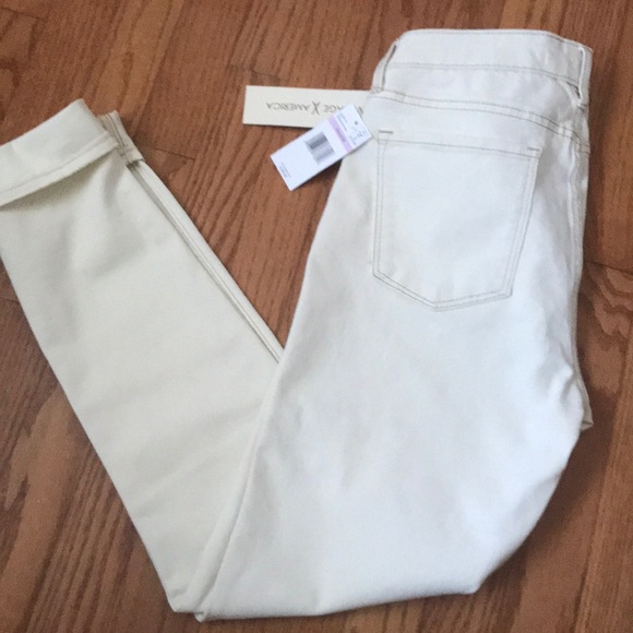 Vintage America Denim - Vintage America Cream Colored Jeans
